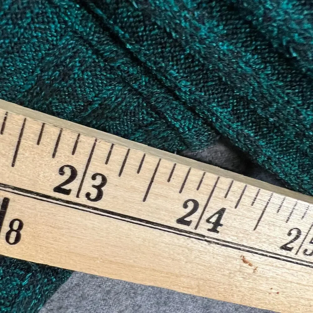 Susan Graver Petite Heather Sweater Rib Knit Crew Neck Tunic Gem Green Petite 1X